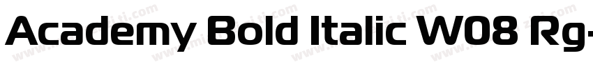 Academy Bold Italic W08 Rg字体转换